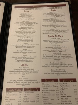 Menu photo 1 Luciano's Italian Brick Oven Mars, PA
