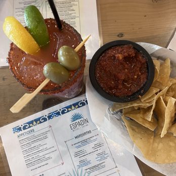 Espadín - Chips, salsa, and a Bloody Mary - Cocktail Bars Near Me - Temecula, California Espadín - Chips, salsa, and a Bloody Mary - Cocktail Bars Near Me - Temecula, California