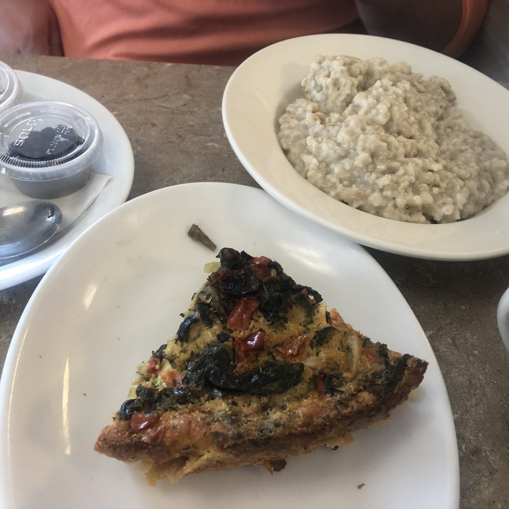 mediterranean quiche and oatmeal mediterranean quiche and oatmeal