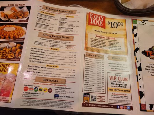 Menu photo 1 Texas Roadhouse Murfreesboro, TN