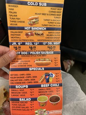 Menu photo 1 Americana Submarine Chicago, IL Menu photo 1 Americana Submarine Chicago, IL