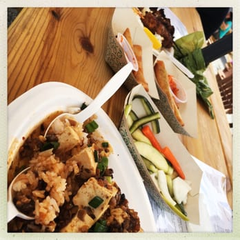 The Ginger Pig - Tofu, Pickled Veg, Lumpia, and Lamb Kabobs. Delicious!!! - Chinese Near Me - Denver, Colorado