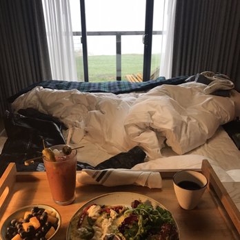 Timber Cove Resort - Room service breakfast for this foggy rainy morning - Hotels Near Me - Jenner, California Timber Cove Resort - Room service breakfast for this foggy rainy morning - Hotels Near Me - Jenner, California