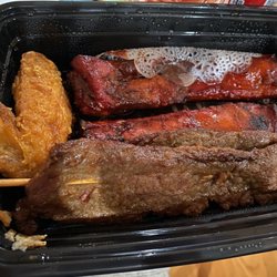 Lo's Garden Chinese & Japanese Restaurant - Beef Skewer, chicken and spareribs on PuPu Platter