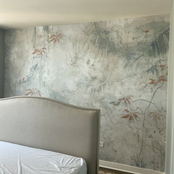 Albo Wallpapering - Wallpaper in master bedroom. - Wallpapering Near Me