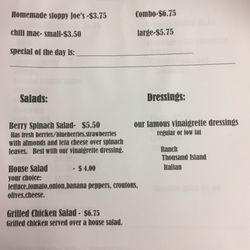 Double J Cafe - Our menu