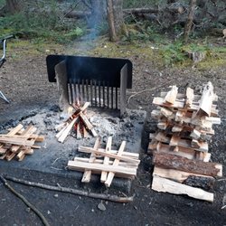 Newhalem Campground - Firewood Jenga!
