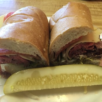 Bridgewater deli - My usual - half a roast beef sandwich w/ pepper jack. Yumm! - Delis Near Me - Bdgwtr Twp, New Jersey