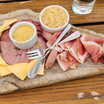 Prost Wine Bar and Charcuterie - This is the German Heritage Charcuterie Platter - $26 - Wine Bars Near Me - Frankenmuth, Michigan