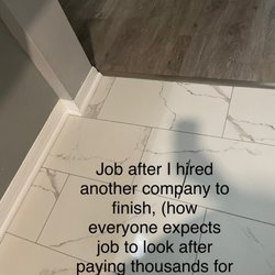 Tarpon Marble - Floor after I hired another company to fix.