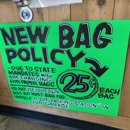 New bag policy New bag policy