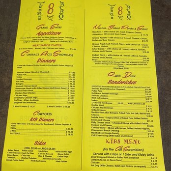 Hangin 8 BBQ - Menu inside - Barbeque Near Me - Eufaula, Oklahoma