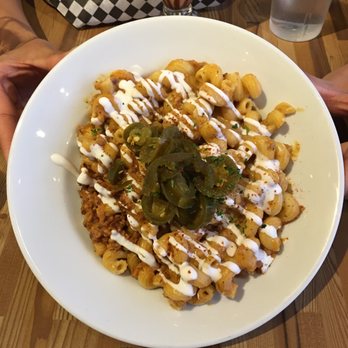 Off The Griddle - Fiesta Mac and Cheese. - Vegan Near Me - Portland, Oregon Off The Griddle - Fiesta Mac and Cheese. - Vegan Near Me - Portland, Oregon