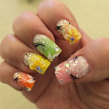 Paola Nails - A blast of colors, glitter, flowers just breathtaking! - Nail Salons Near Me - Los Angeles, California Paola Nails - A blast of colors, glitter, flowers just breathtaking! - Nail Salons Near Me - Los Angeles, California