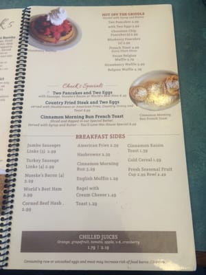 Menu photo 7 Chuck's Place Thiensville, WI