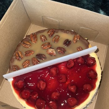 The Cheesecake Bar - 1/2 cherry, 1/2 turtle - Desserts Near Me - Omaha, Nebraska The Cheesecake Bar - 1/2 cherry, 1/2 turtle - Desserts Near Me - Omaha, Nebraska