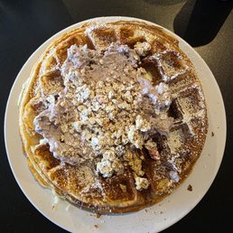 Waffle of the day: blueberry crumble I believe it was called