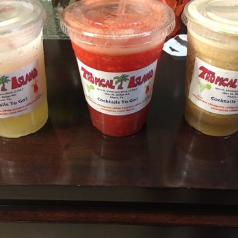 Tropical Island - Regular margarita, strawberry daiquiri, tamarindo margarita - Shaved Ice Near Me - Pharr, Texas