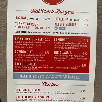 Hat Creek Burger Company - Menu - Fast Food Near Me - Sachse, Texas