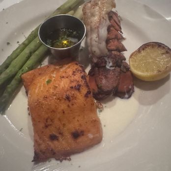 Morton's The Steakhouse - Salmon and lobster tail - Steakhouses Near Me - Orlando, Florida