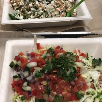 Diced- Kendall - Chicken quinoa bowl - 1 with the 3 mixed sauces & the other with the sauce on the side - Salad Near Me - Miami, Florida Diced- Kendall - Chicken quinoa bowl - 1 with the 3 mixed sauces & the other with the sauce on the side - Salad Near Me - Miami, Florida