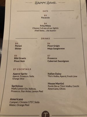 Menu photo 1 Pizzeria Testa Dallas, TX