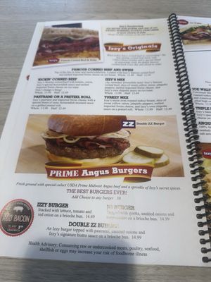 Menu photo 2 Izzys Florence, KY