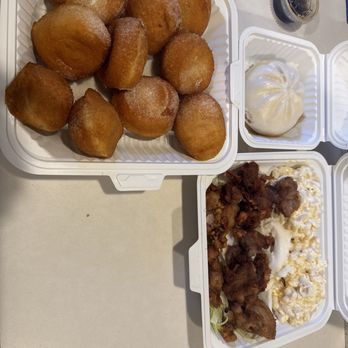 Island Hawaiian BBQ - Manapua, mochiko chicken plate w/2 scoops Mac, and Malasada - Hawaiian Near Me - Everett, Washington Island Hawaiian BBQ - Manapua, mochiko chicken plate w/2 scoops Mac, and Malasada - Hawaiian Near Me - Everett, Washington