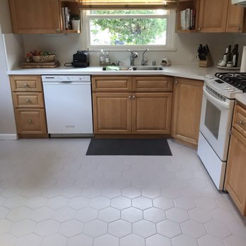 C-Bek Tile and Stone - Kitchen floor after - General Contractors Near Me - North Hollywood, California