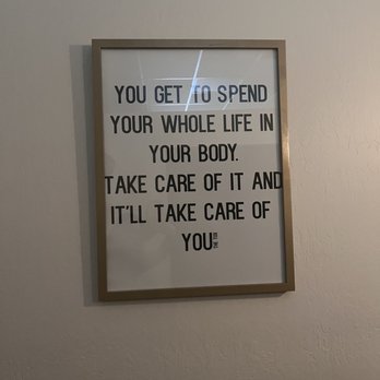 The Tox - Cute little message in the massage room - Massage Near Me - Alamo, California