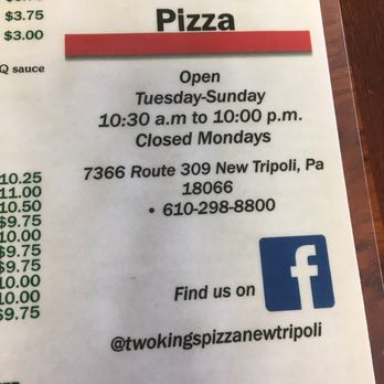 Two Kings Pizza - Pizza Near Me - New Tripoli, Pennsylvania Two Kings Pizza - Pizza Near Me - New Tripoli, Pennsylvania