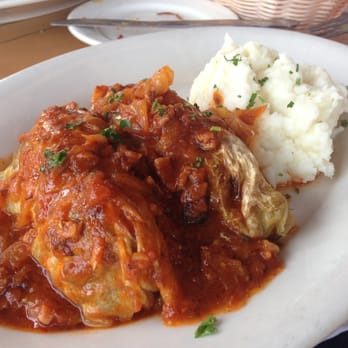 Speisekammer - Weiskohlrolade (Cabbage Rolls stuffed with Seasoned Ground Beef) - German Near Me - Alameda, California Speisekammer - Weiskohlrolade (Cabbage Rolls stuffed with Seasoned Ground Beef) - German Near Me - Alameda, California