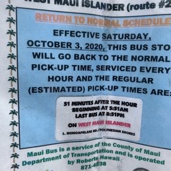 Maui Bus - 6/27/2021:  Maui Bus' Polynesian Shores Bus Stop Announcement.