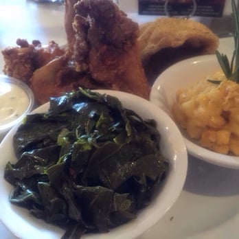 Cornbread Restaurant & Bar - Fish & Fowl Special--Two chicken wings and a piece of fried catfish! This was SUPER yummy!! Beans & Cornbread never disappoints! - Soul Food Near Me - Southfield, Michigan