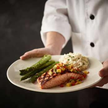Bonefish Grill - Atlantic Salmon with Mango Salsa - Seafood Near Me - Miami, Florida