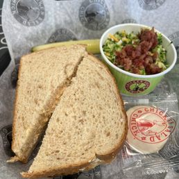 Kickin' Kay Lynne sandwich and broccoli salad