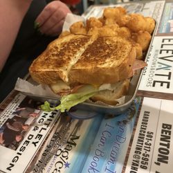 The Burger Shack - Club Sandwich toasted bread