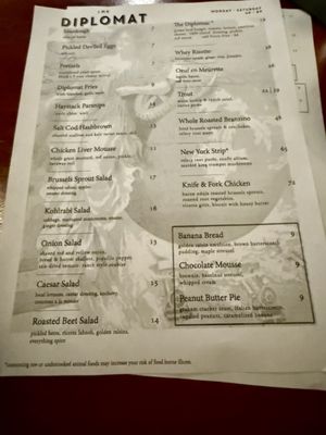 Menu photo 3 The Diplomat Milwaukee, WI