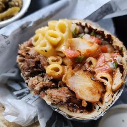 Two Gringos BBQ & Grill - Brisket/Mac n Cheese Burrito