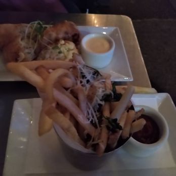Cafeteria - Mac n cheese spring rolls and truffle fries - New American Near Me - New York, New York