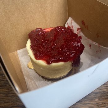 Rise Bakery - Vanilla Cheesecake w/ Raspberry Sauce (Gluten Free) - Bakeries Near Me - Washington, DC, District of Columbia