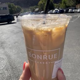 Salted honey latte