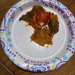 Crossroads Pizza - Some one doesn't know how to chop vegetables at crossroads. I got the chili
