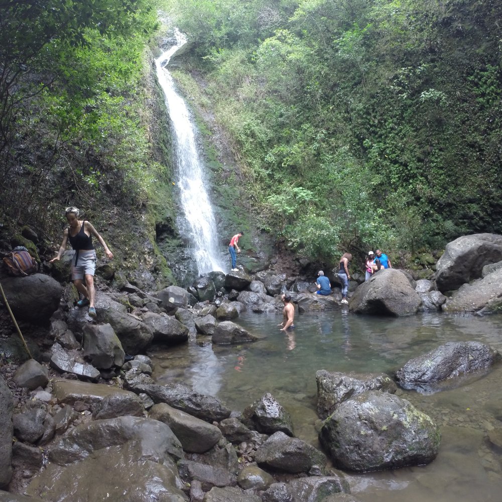 Lulumahu Falls - View of the area. Water is always flowing so it's not nasty to swim in. - Hiking Near Me - Honolulu, Hawaii