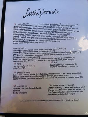 Menu photo 5 Little Donna’s Baltimore, MD