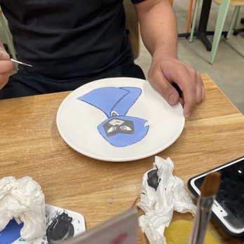 Color Me Mine - Raven-plate canvas ($20 for plate) - Paint-Your-Own Pottery Near Me - Fresno, California Color Me Mine - Raven-plate canvas ($20 for plate) - Paint-Your-Own Pottery Near Me - Fresno, California
