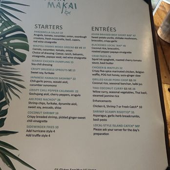 Mauka Makai - Menu - Seafood Near Me - Lahaina, Hawaii Mauka Makai - Menu - Seafood Near Me - Lahaina, Hawaii