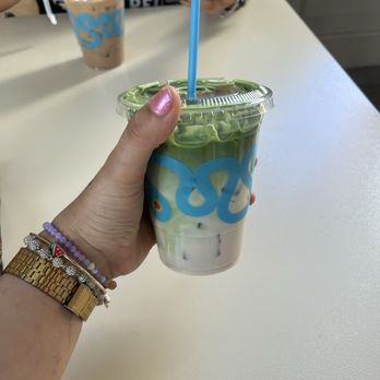 Play Coffee - Iced Strawberry Matcha - Coffee & Tea Near Me - Orange, California