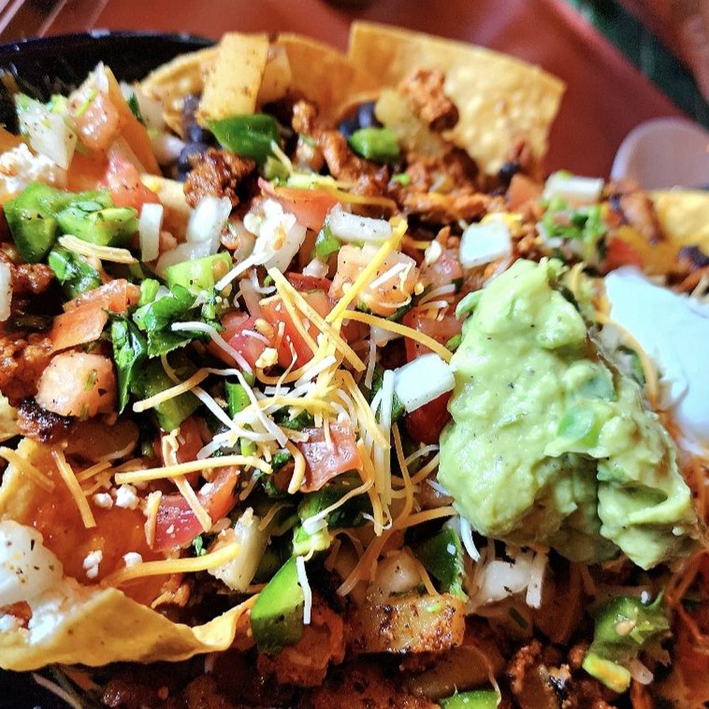 Nachos with al pastor (pork) Nachos with al pastor (pork)