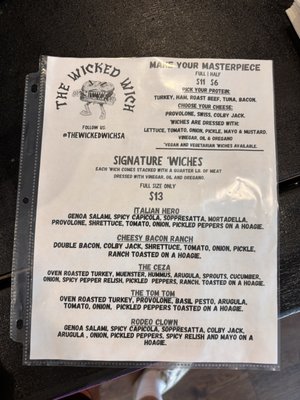 Menu photo 2 The Wicked Wich San Antonio, TX Menu photo 2 The Wicked Wich San Antonio, TX
